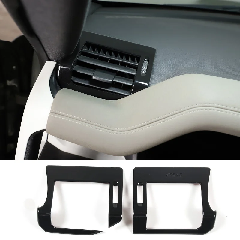 

For Land Rover Defender 90 110 130 20-23 ABS Black Car Dashboard Air Condition Side Vent Air Outlet Cover Trim Car Accessories
