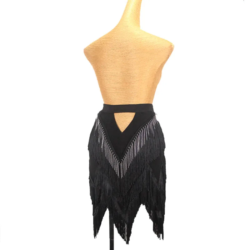 Юбка для латиноамериканских танцев соблазнительные женские платья с бахромой и