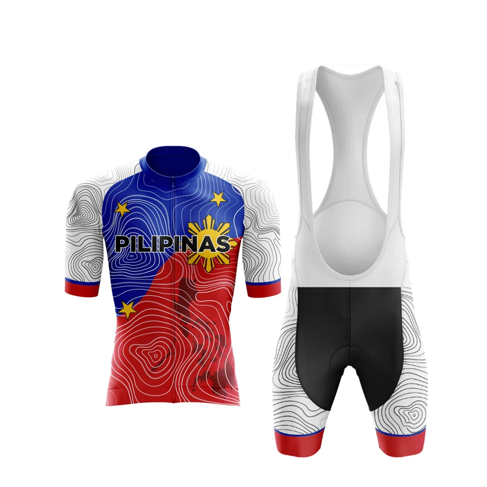 Классический Филиппинский Мужской комплект из Джерси с коротким рукавом для