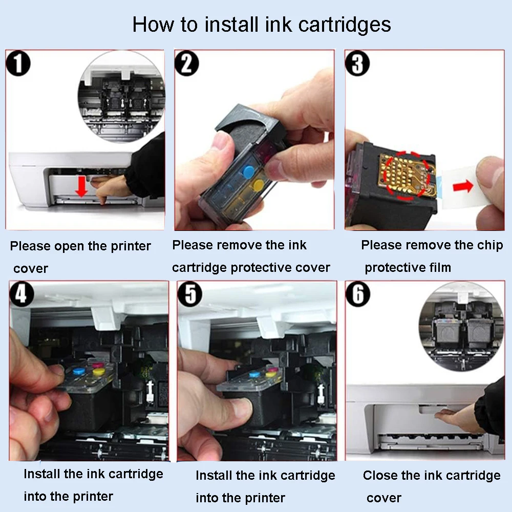 Фото Чернильный картридж Einkshop 664XL, совместимый с принтерами HP 664 HP664 Deskjet 1115 2135 2675 3635 3775 4536 4538 5075 5275 №5