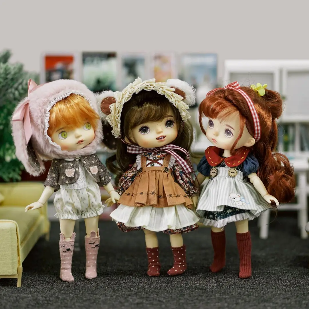 Кукла Резиновая Xiaomi BJD Monst Savage Baby шарнирная кукла на все тело подвижная высота 20