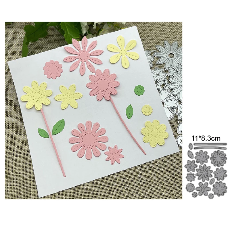 (6 стилей) Цветы Листья 2022 новые металлические высекальные штампы украшение для