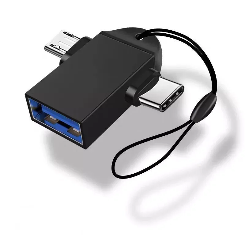 

In 1 OTG Adapter USB 3.0 Female To Micro USB Male USB C Connector Aluminum Alloy on The Go Converter for Xiaomi for Samsung