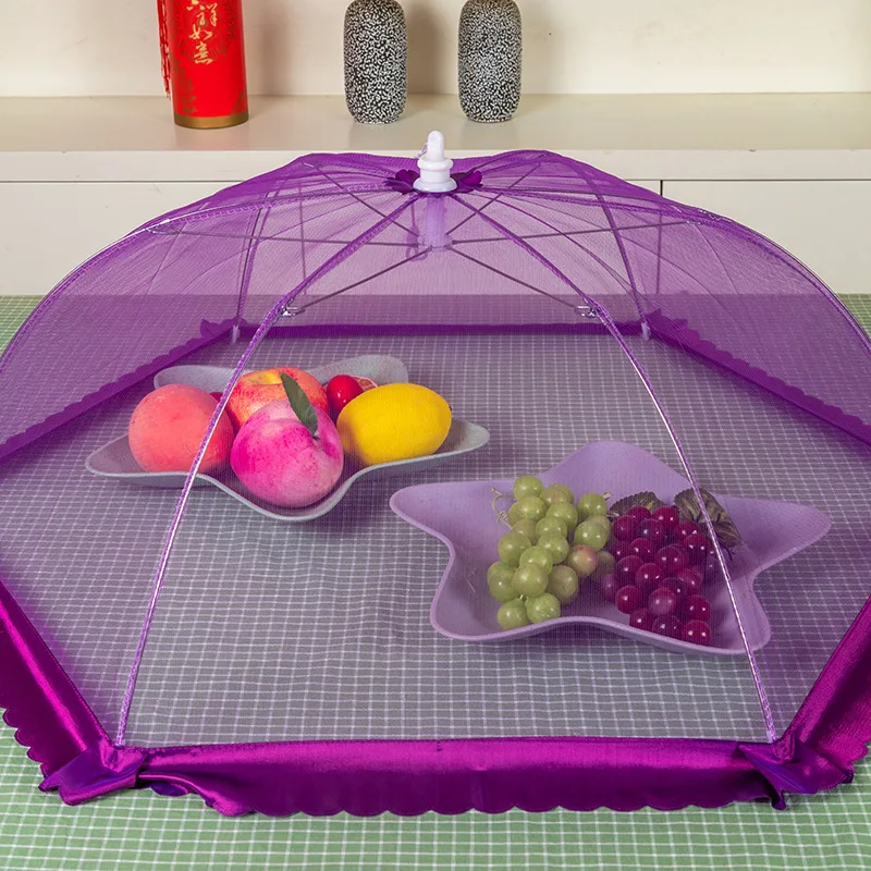 

Cover manufacturers produced and sold 70cm round lace food cover folding food cover movable food cover