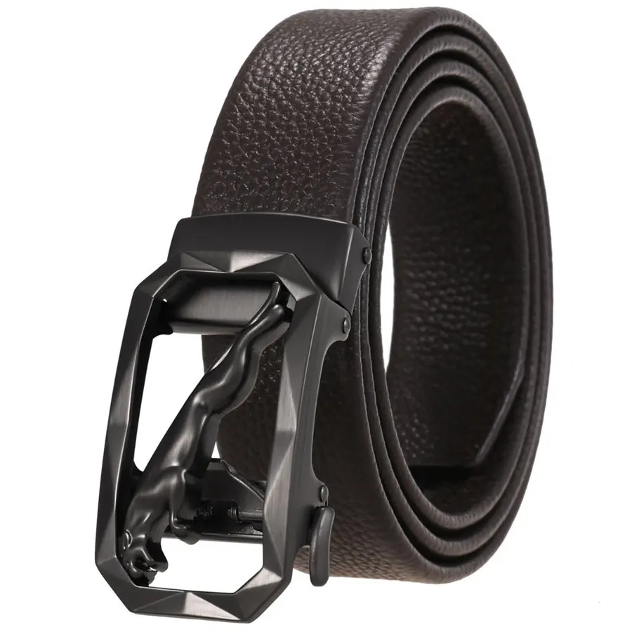 Automatic Buckle Belt NEW Ratchet Dress Belt for Men Automatic Belt Adjustable Ratchet Dress Belt Length:110-125