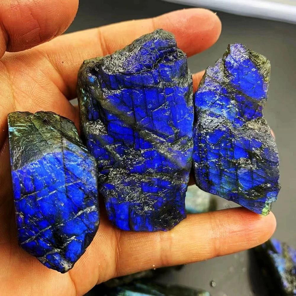 

High Quality Natural Labradorite Stone Rough Crystal Stone Home Living Room Ornaments Decor Mineral Specimens Collection