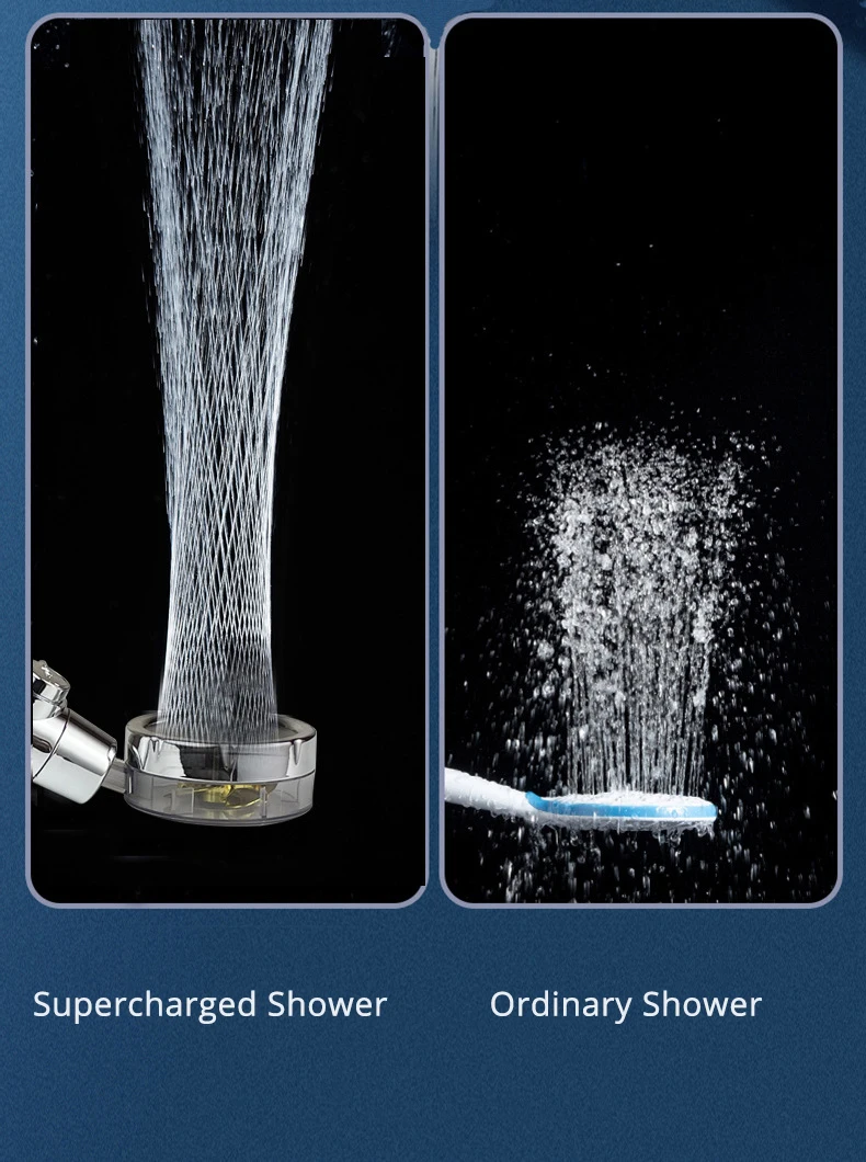 Насадка для душа с турбонаддувом экономия воды аксессуары ванной кран