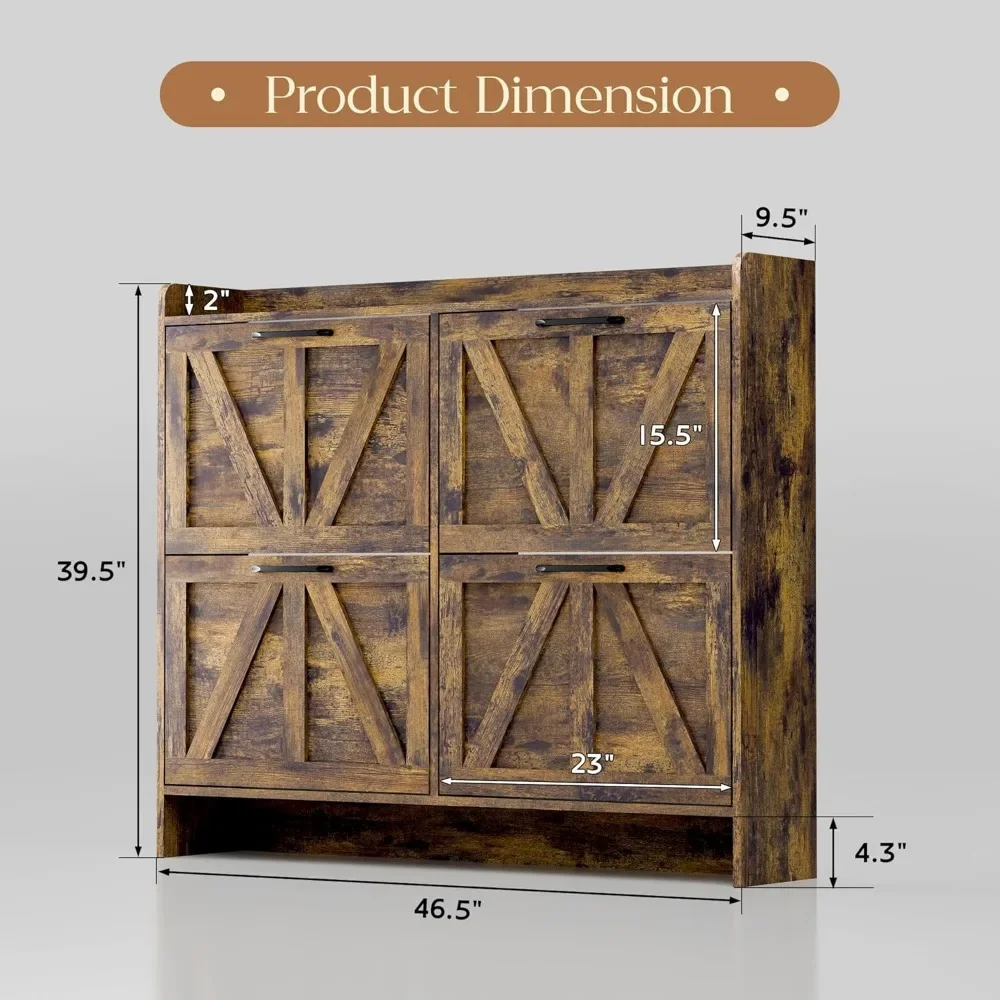 Шкаф для обуви с 4 откидными ящиками отдельно стоящий шкаф органайзер