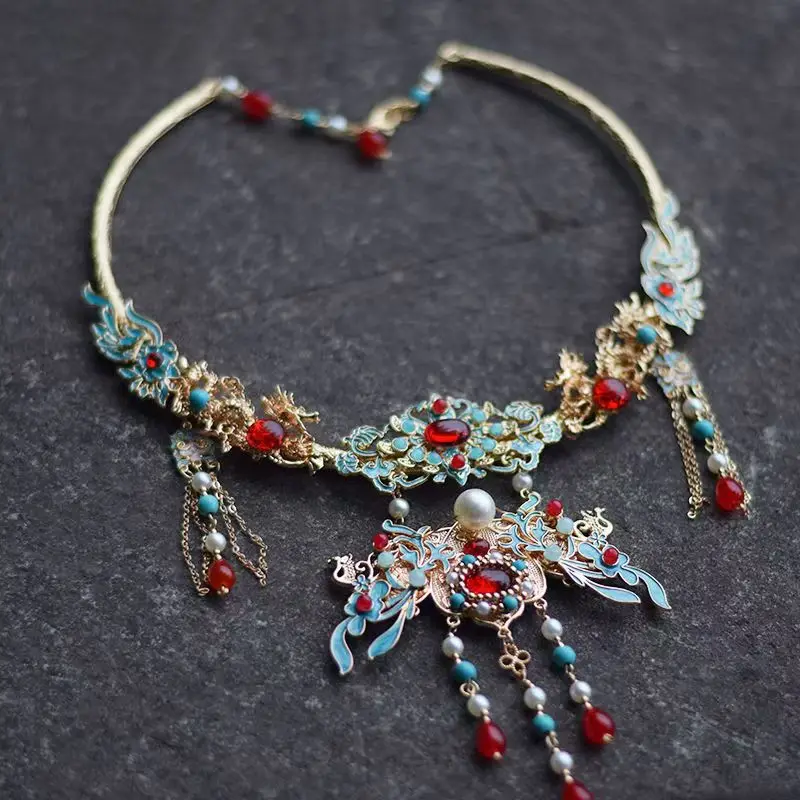 Ожерелье из меди cloisonne