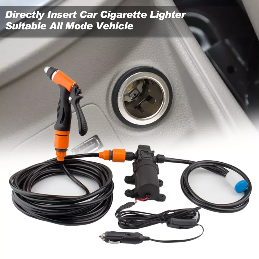 

NEW2023 Car Washer 12V Car Washer Gun High Pressure Cleaner Car Care Portable Washing Machine Cleaning Auto Device