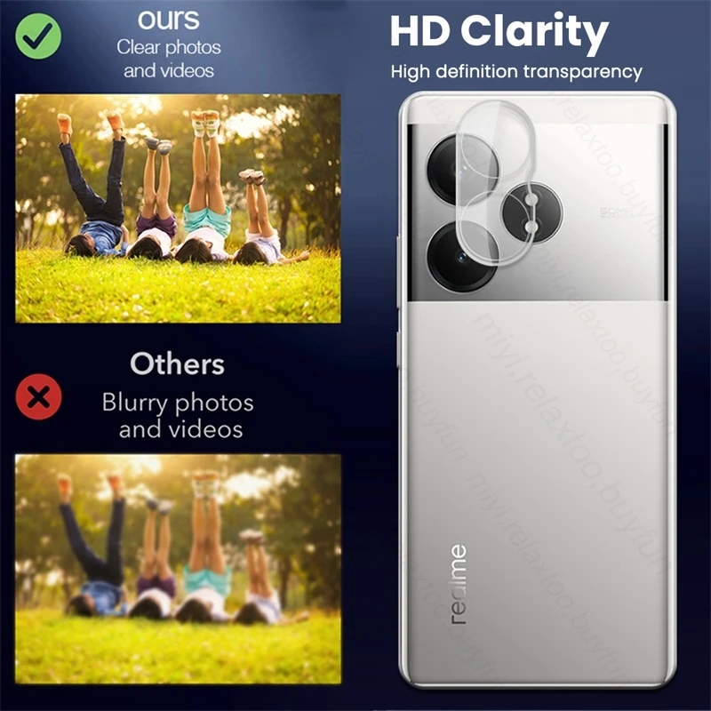 Чехол RealmeGT6 5G 2 шт. Защитная пленка для задней камеры Realme GT 6T/6 задняя крышка из