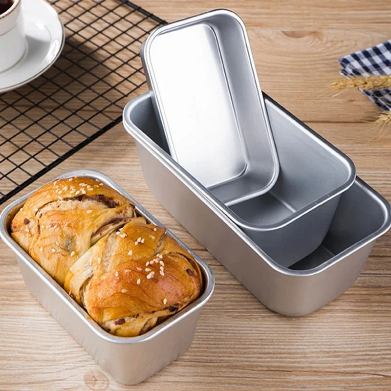 

Aluminum Alloy Non-Stick Brownie Cheese Cake Toast Mold Bread Loaf Pan Baking Pans Dishes Kitchen Baking Tool