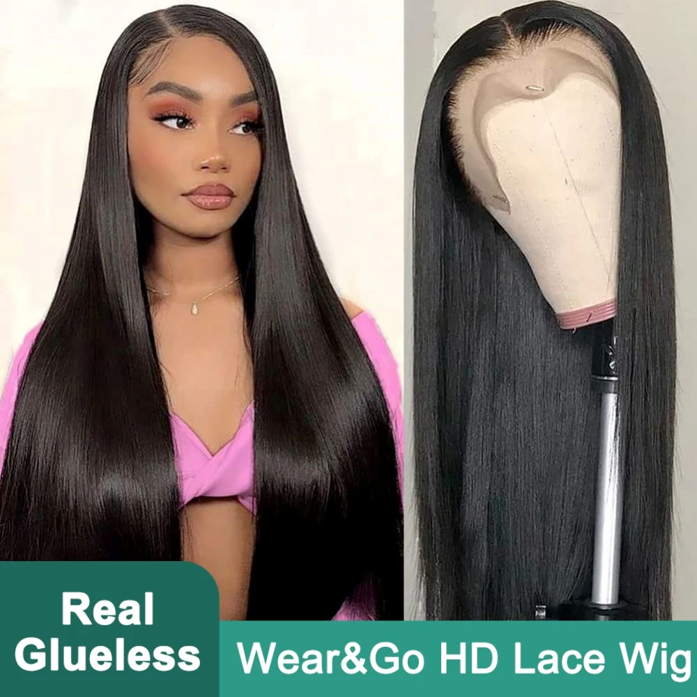 

13x4 Lace Frontal Human Hair Wig 30 32Inch Brazilian Glueless Bone Straight Ready to Wear Wig on Sale 13x6 Transparent Lace Wigs