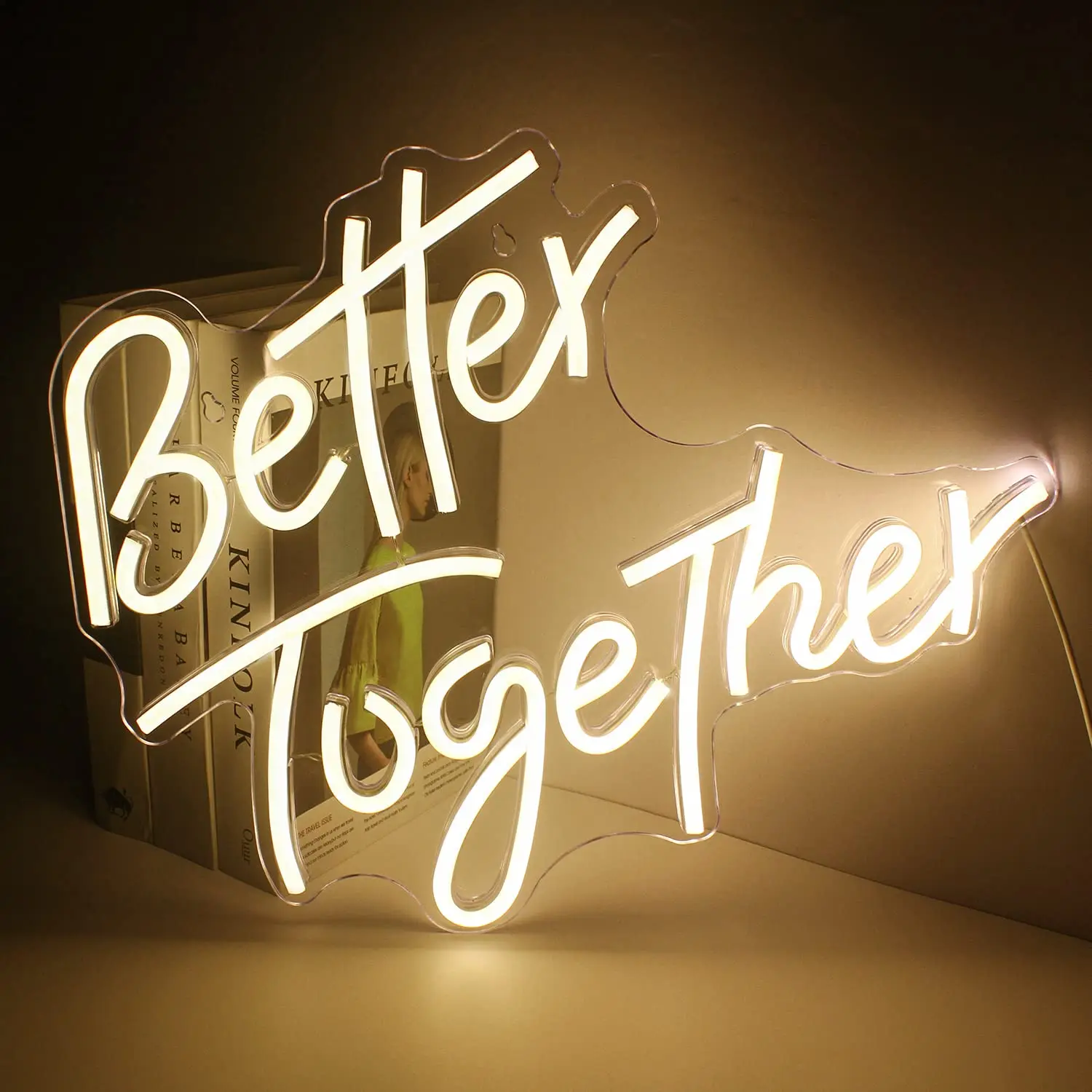 

Better Together Confession Wedding Glow Neon Lights Layout Romantic Party Holiday Wall Decoration Led Signboard Gift Night Light