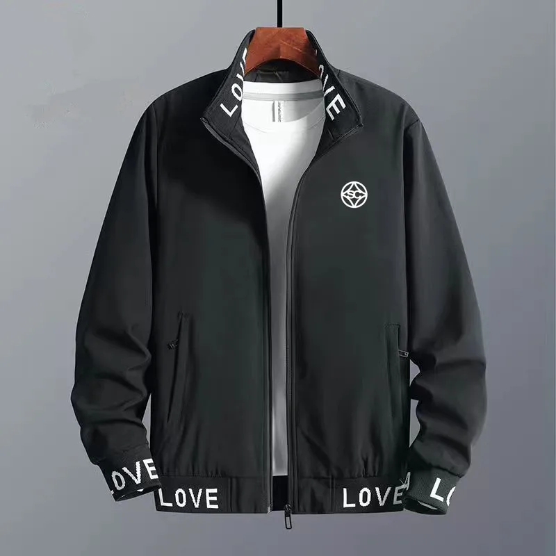 Men's Golf Clothing Men's Golf Jacket 2022 Men's Breathable Casual Sports Stand Collar Long Sleeve Zipper Coat Windbreak