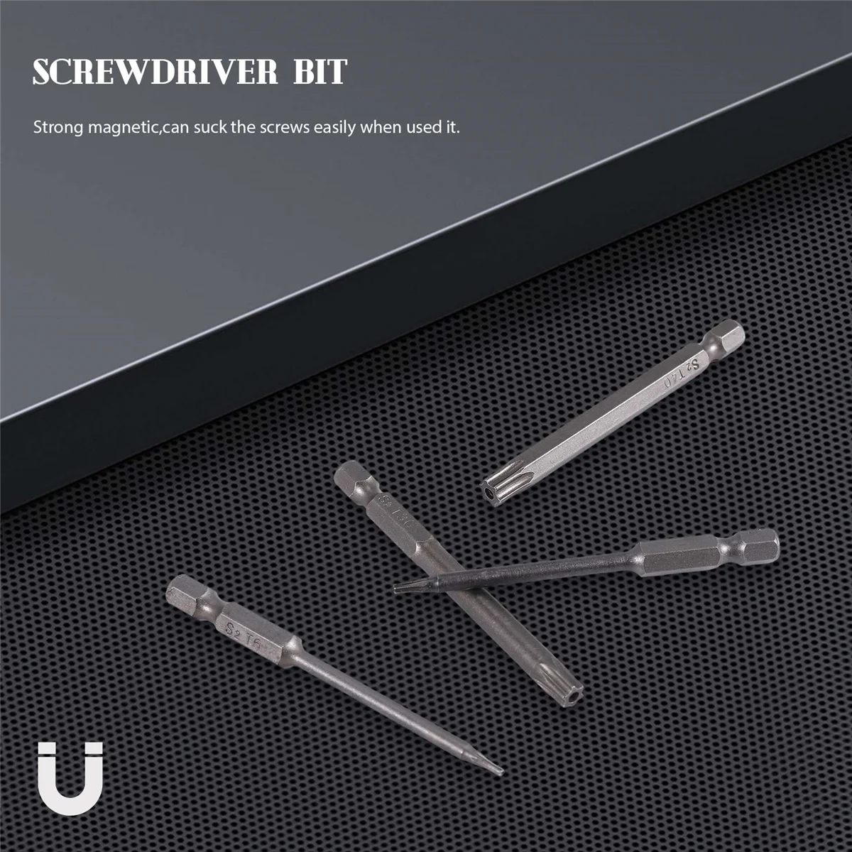 11 шт. 75 мм Магнитные стальные биты для отверток S2 Шестигранная звездообразная