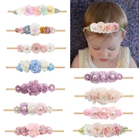 newborn baby girls hairbands fabric flowers for headbands diy jewelry photographed photos cute children hair accessories new