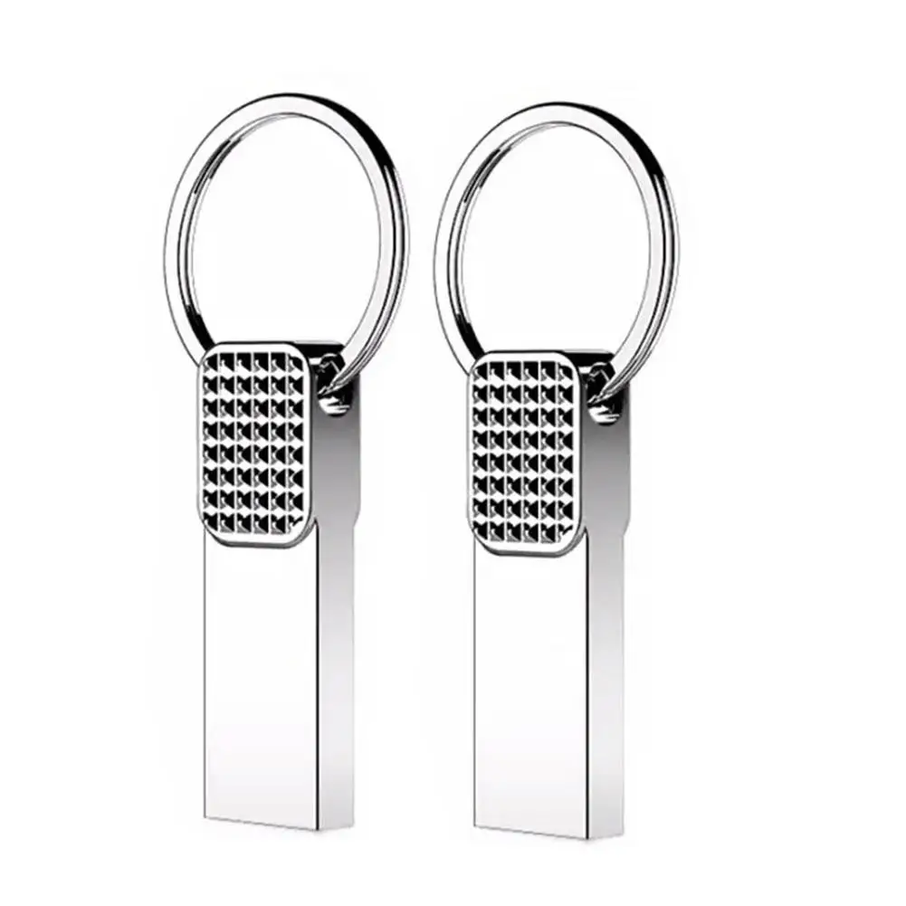 

1PCS usb flash drive Waterproof Metal High-speed Usb 2.0 Flash Drive Silver Memory Stick U Disk Pen Drive wholesale hot sale