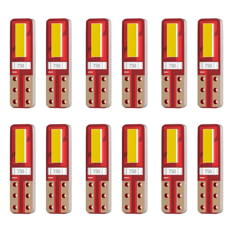 

10 шт., автомобильная лампа для приборной панели T5 7020 2Smd