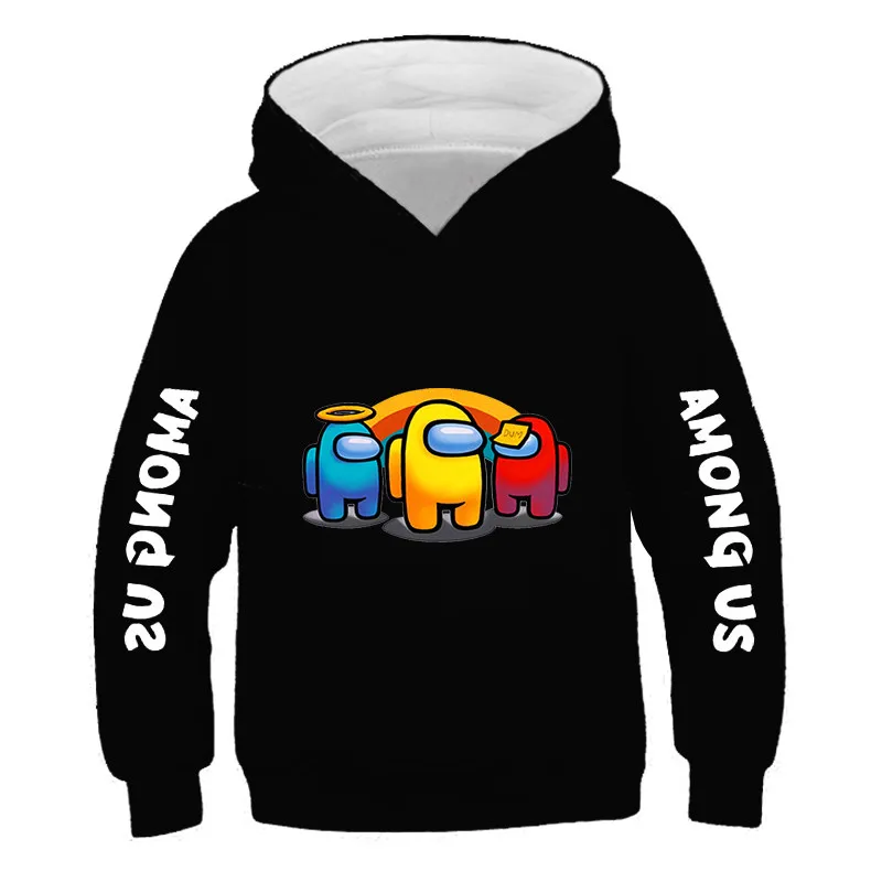 

Новые зимние детские хлопковые толстовки с капюшоном для мальчиков и девочек, детские модные толстовки Impostor, одежда, топы с капюшоном