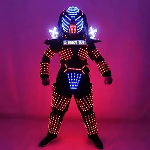 

LED Cosplay Robot Costume Suit Fit Halloween Party Music Festival Night Club Stage