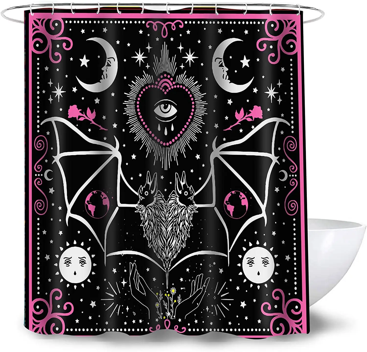 Занавеска для душа Бохо полиэстер