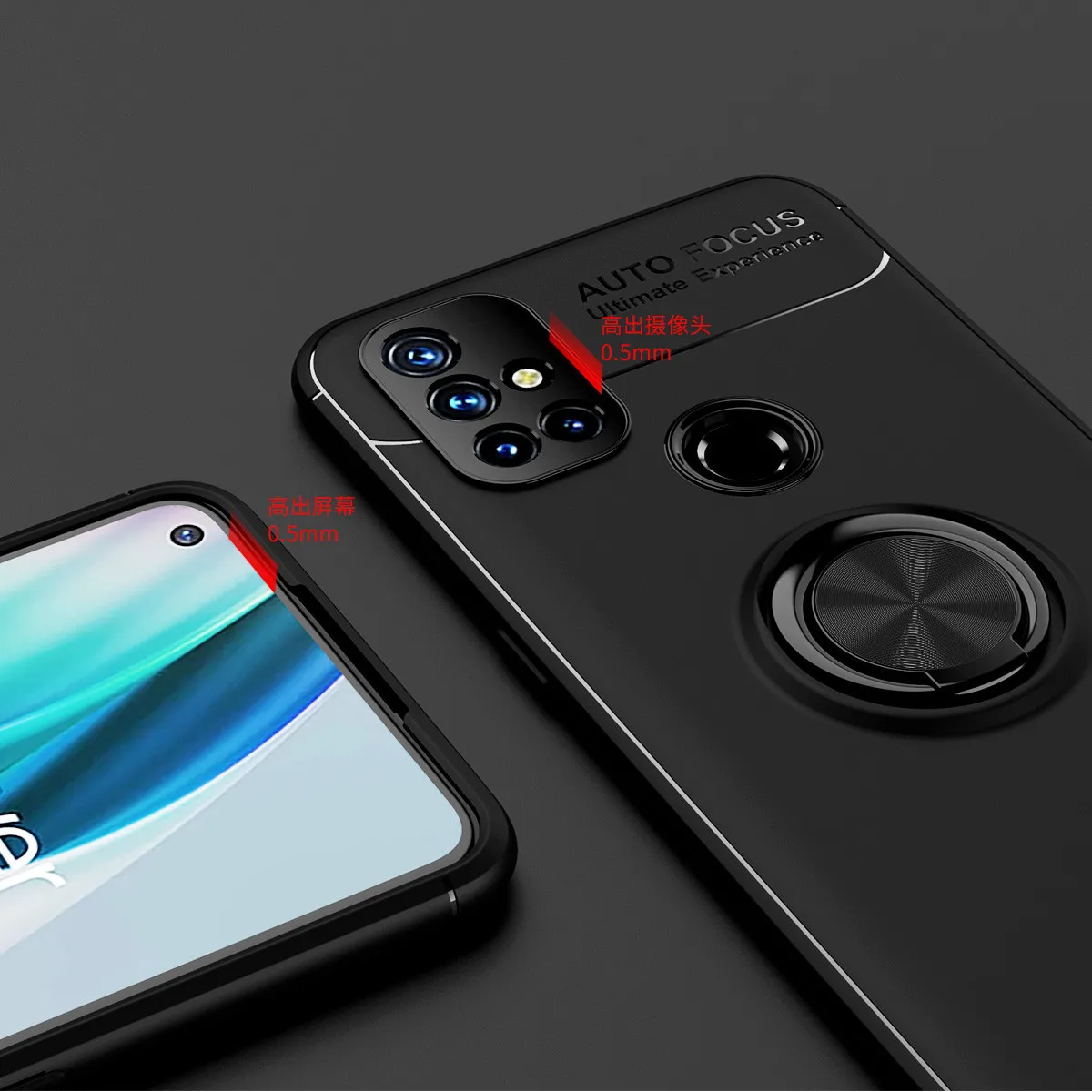 phone cases for oneplus 9r nord n100 n10 5g 9 pro 8t 8z 7t 7 6t ce2 soft tpu case with ring holder hidden stand car magnet cover free global shipping