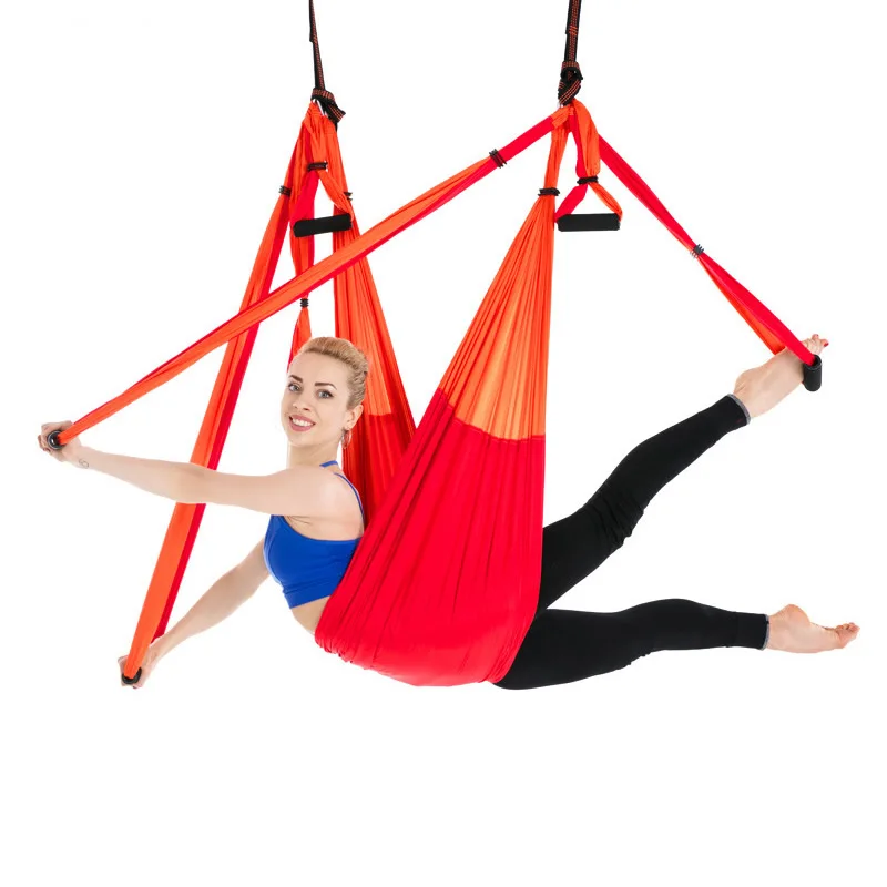 

6 Handles Aerial Yoga Hammock Flying Swing Anti-gravity Yoga Pilates Inversion Exercises Device Home GYM Hanging Belt