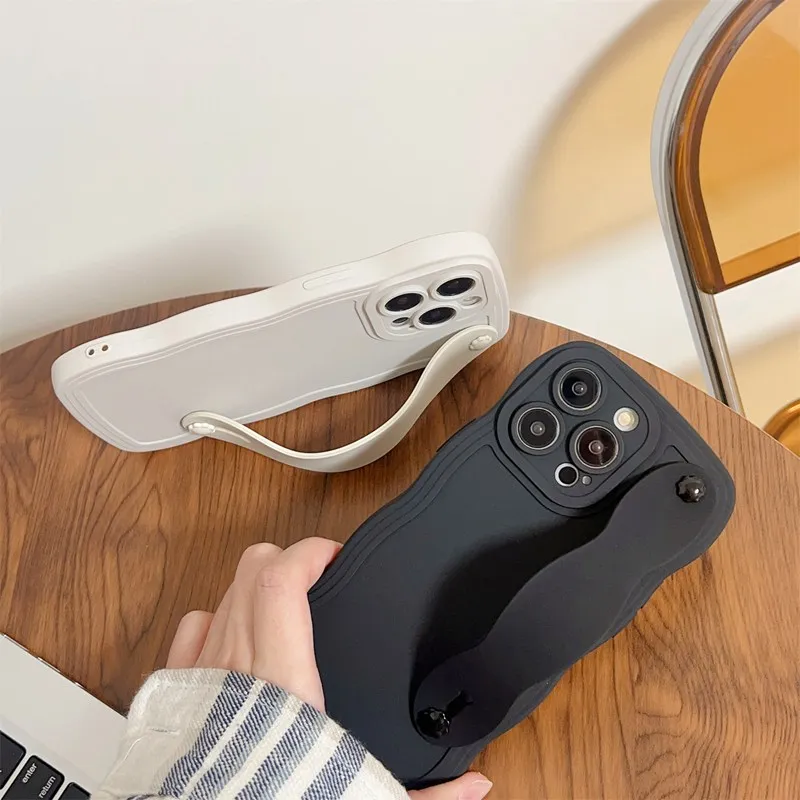 Волнистый ремешок на запястье чехол для телефона Samsung Galaxy M62 M54 M14 M13 M23 5G M22 M32 M42 M31 M21