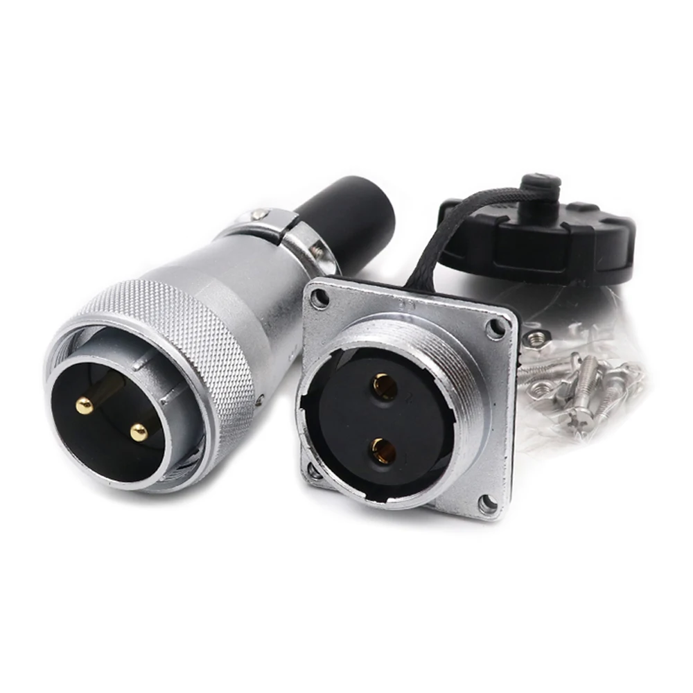 WEIPU WS24 TQ/Z Solar Solder Panel Waterproof Connector Male Plug Female Socket Quick Screw Lock 2 3 4 9 10 12 19 Pin Adapter