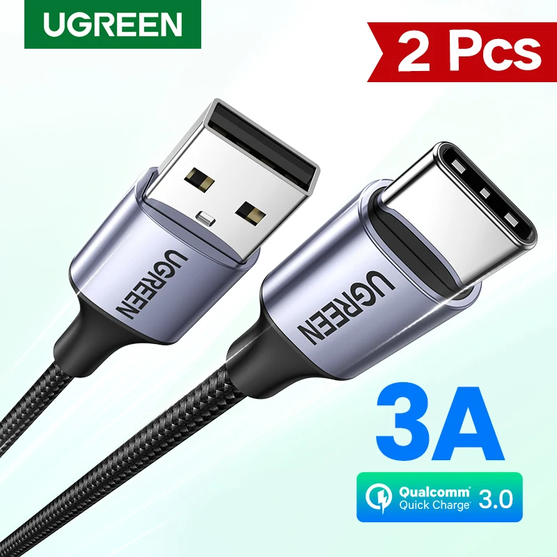 UGREEN-Cable USB tipo C de carga rápida para móvil, Cable de carga...