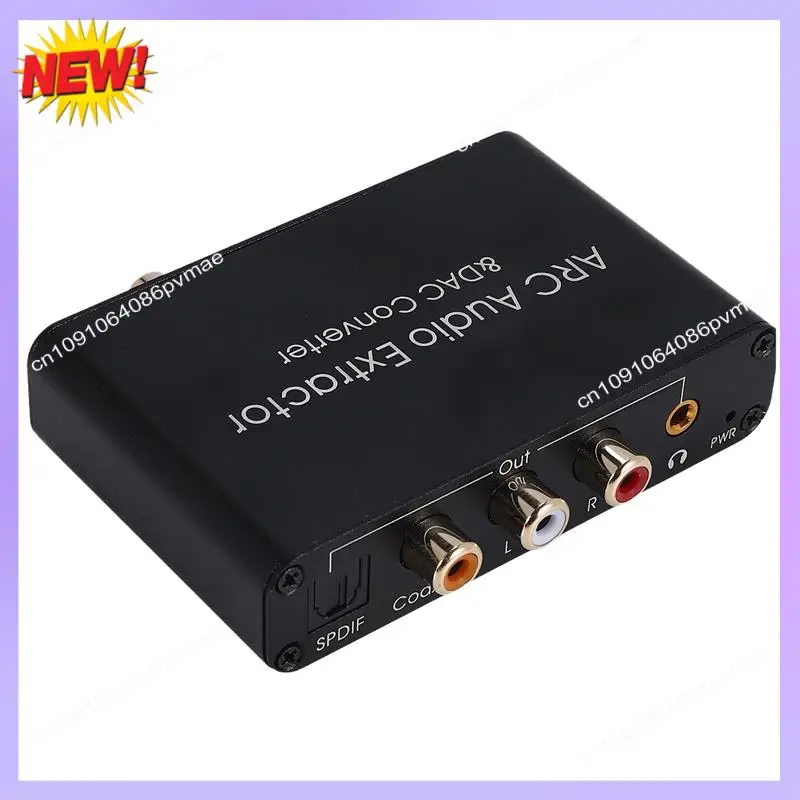 Фото T24C ЦАП Аудиоконвертер ARC Audio Extractor -Совместимый оптический SPDIF коаксиально-аналоговый 3,5 мм цифро-аналоговый №2