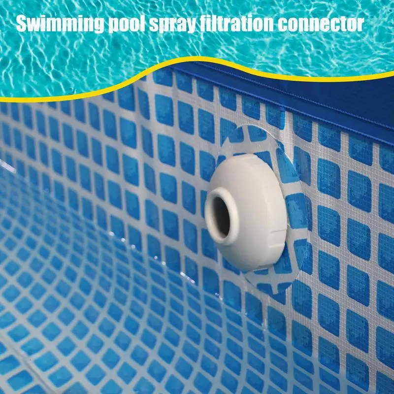 

Swimming Pool Water Jet Connector Swimming Pool Screen Mesh Outlet Strainer Grid Pool Inlet Strainer Connector Replacement Parts