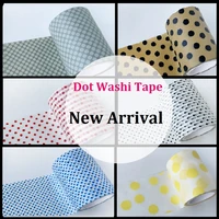 kailikin wide dot series washi tape for diy decoration new arrival dot washi paper tape