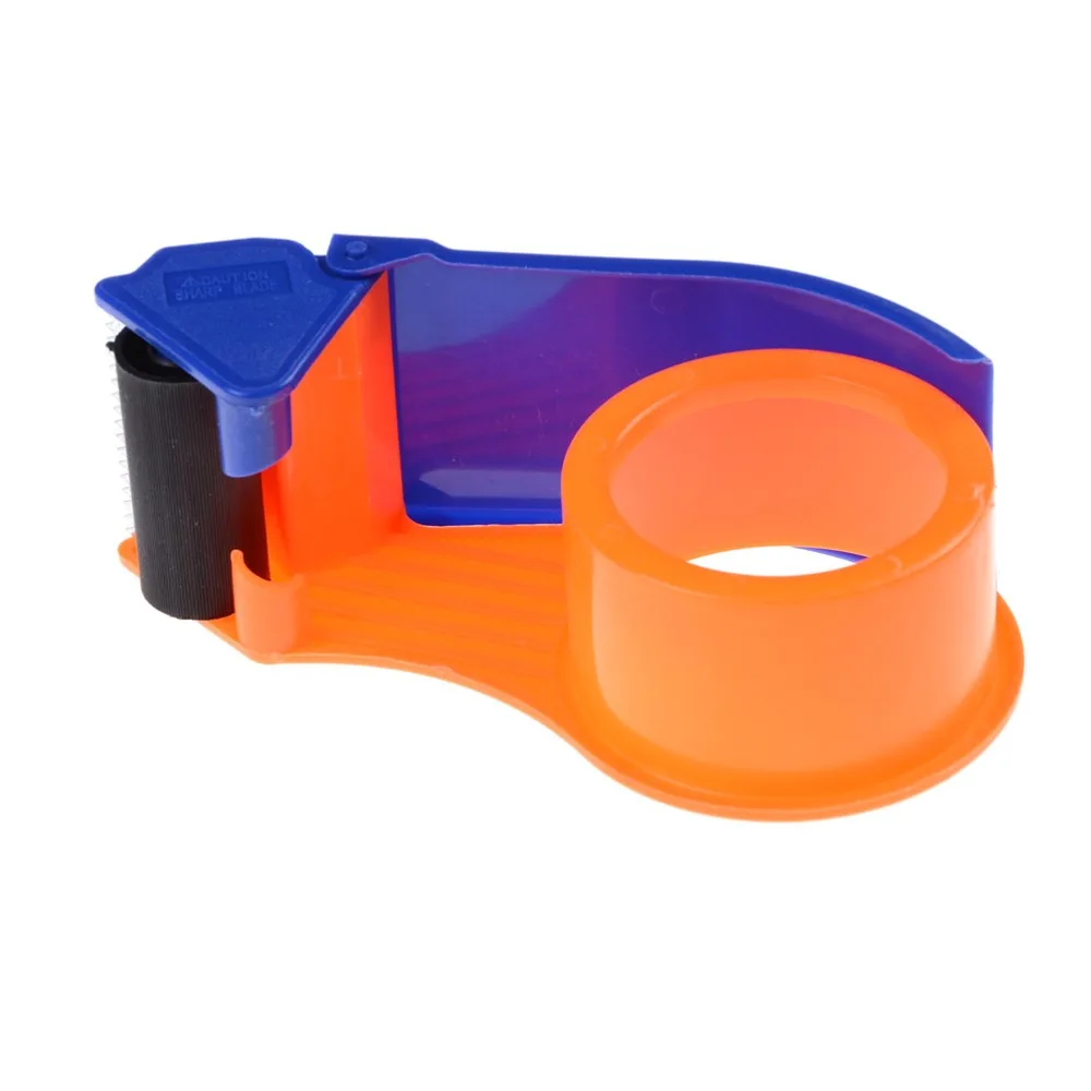 

New Sealing Packaging Parcel Plastic Roller 2" Width Tape Cutter Dispenser Stationery