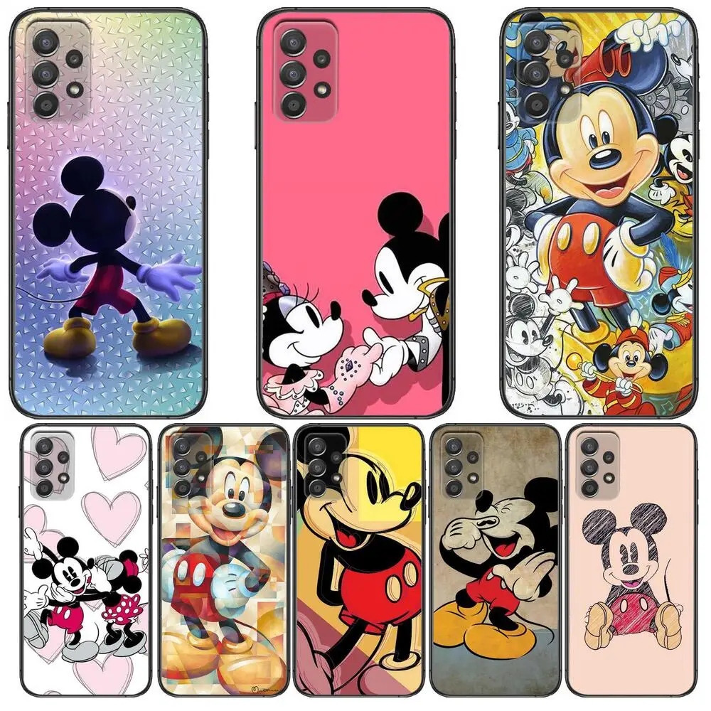 

Mickey Mouse Phone Case Hull For Samsung Galaxy A70 A50 A51 A71 A52 A40 A30 A31 A90 A20E 5G a20s Black Shell Art Cell Cove