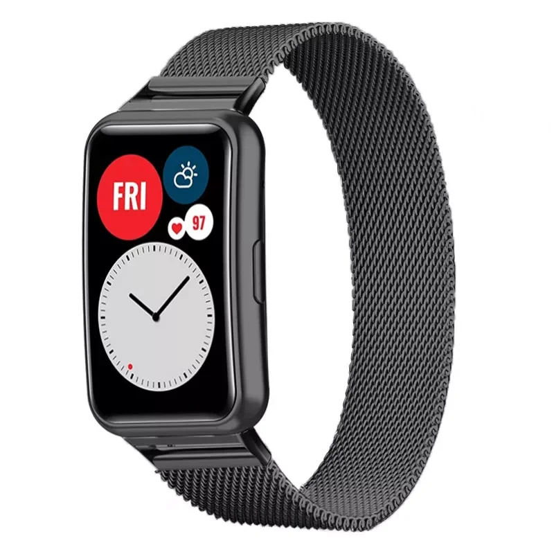 Band For Huawei Watch FIT Strap Accessories Magnetic Loop stainless steel watchband metal bracelet for correa Huawei Watch fit