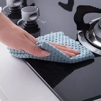 hot 1pc5pcs anti grease wiping rags kitchen super absorbent microfiber cleaning cloth home washing dish kitchen cleaning towel