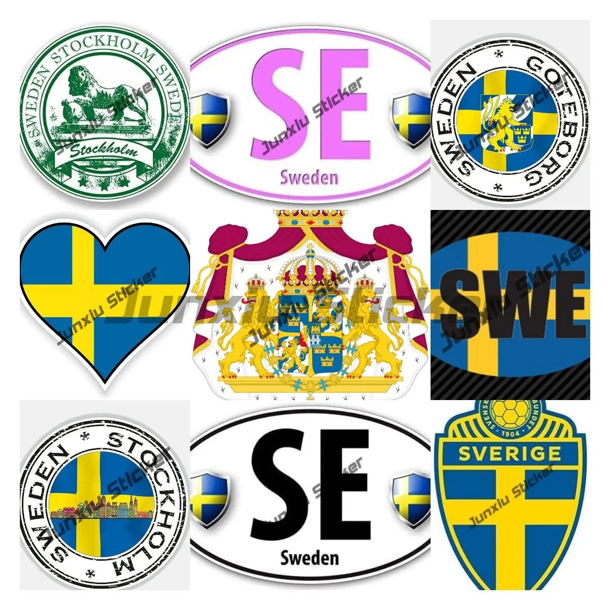 Наклейка с шведским флагом, наклейка с гербом оружия, тактический Шведский флаг, наклейка с кодом страны, шведские наклейки, аксессуары