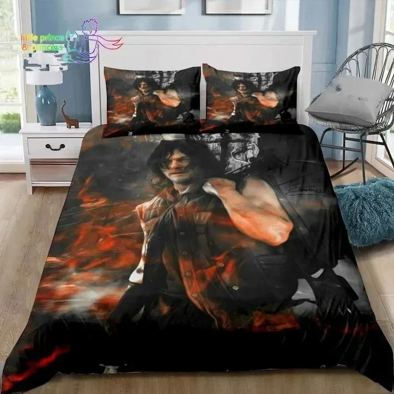 Walking Dead Daryl Dixon Wings Mark Bedding Set Single Twin Full Queen King Size Bed Adult Boys Bedroom 3D Print