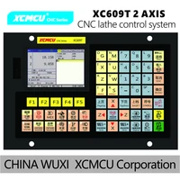 xcmcu xc609t 2 axis usb cnc lathe control system g code for step servo motor support outer circle end face slottaper arc etc