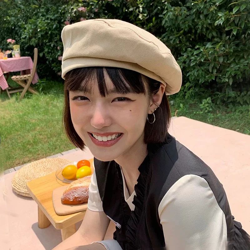 

Mtda Hats for Women Luxury Beret Cap Cute Denim Ladies Boina Beach Fashion Sombrero