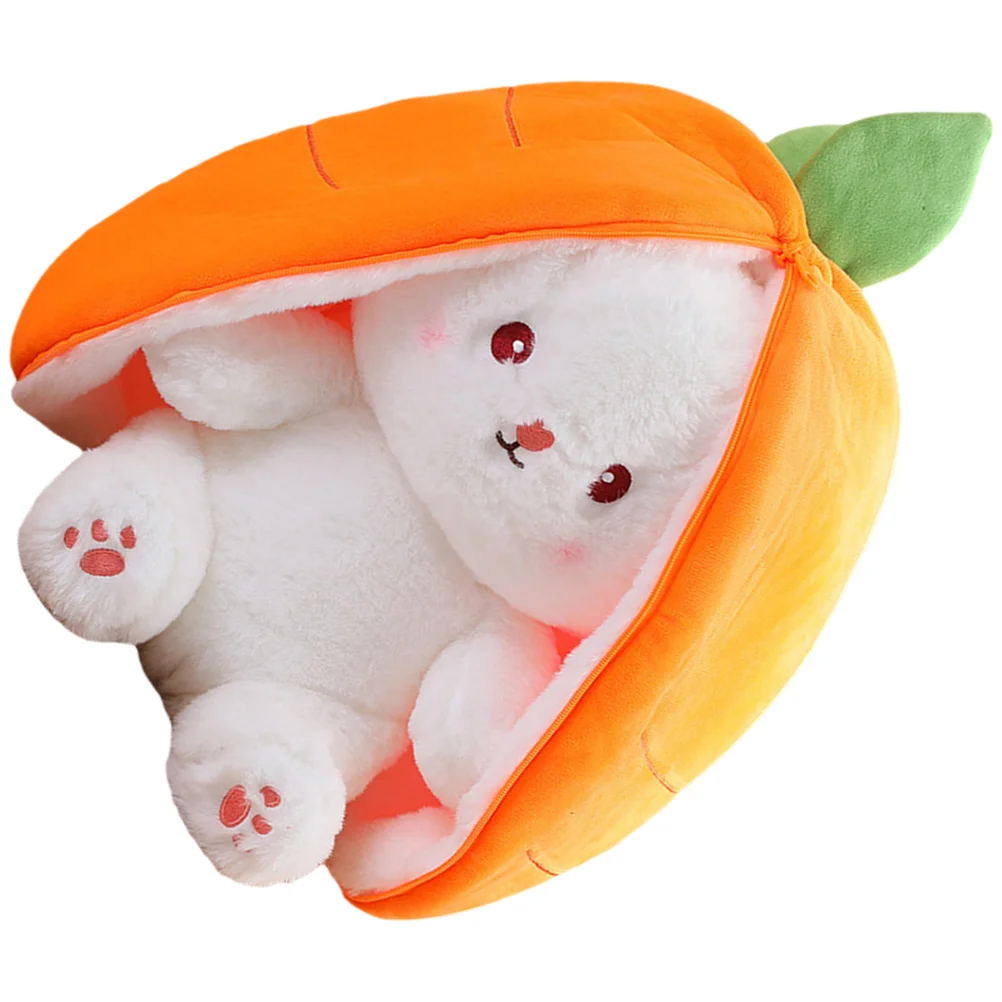 

Kids Toys Girls Plush Stuffed Hiding Carrot For 18X10CM Pillow Small Bunny Pp Cotton Child