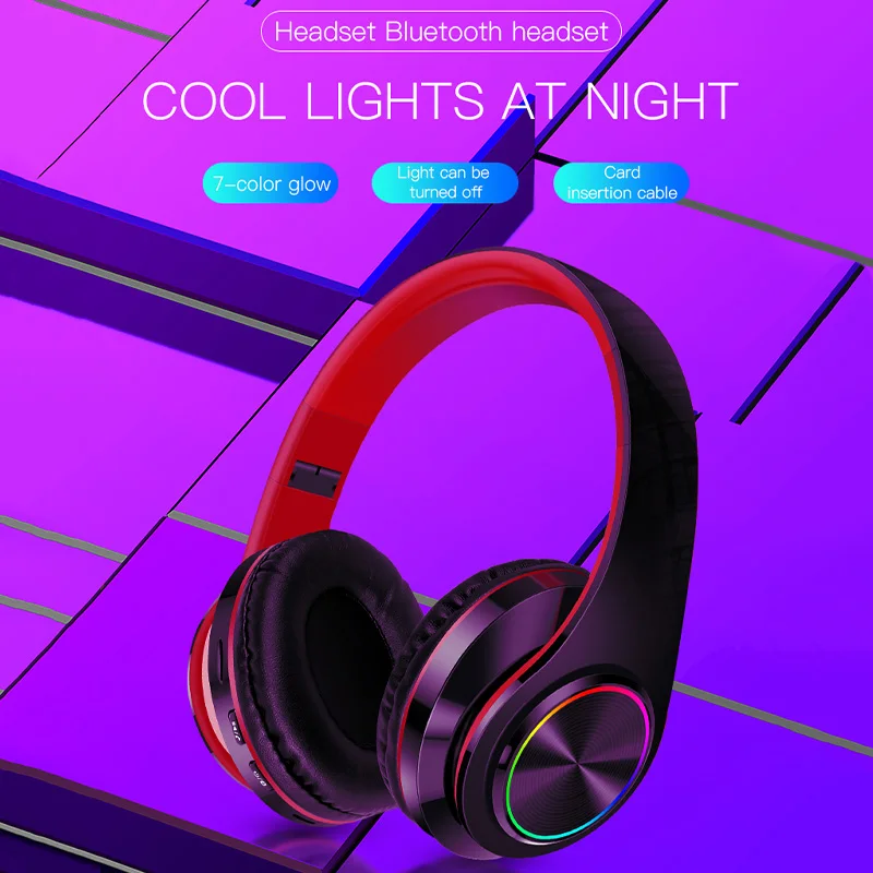 

Беспроводные наушники «кошачьи уши» с микрофоном, Bluetooth-наушники, стерео бас-шлемы, детские подарочные наушники для девочек, наушники для ПК...