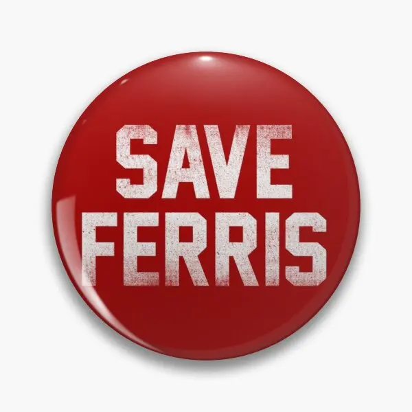 

Save Ferris Soft Button Pin Gift Badge Clothes Decor Jewelry Fashion Creative Women Brooch Metal Hat Cute Lover Collar Funny