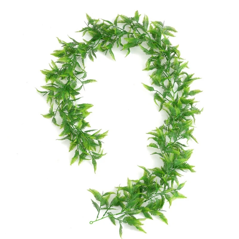 

Artificial Plants Vines Ferns Persian Rattan Fake Plant Faux Hanging Leaves