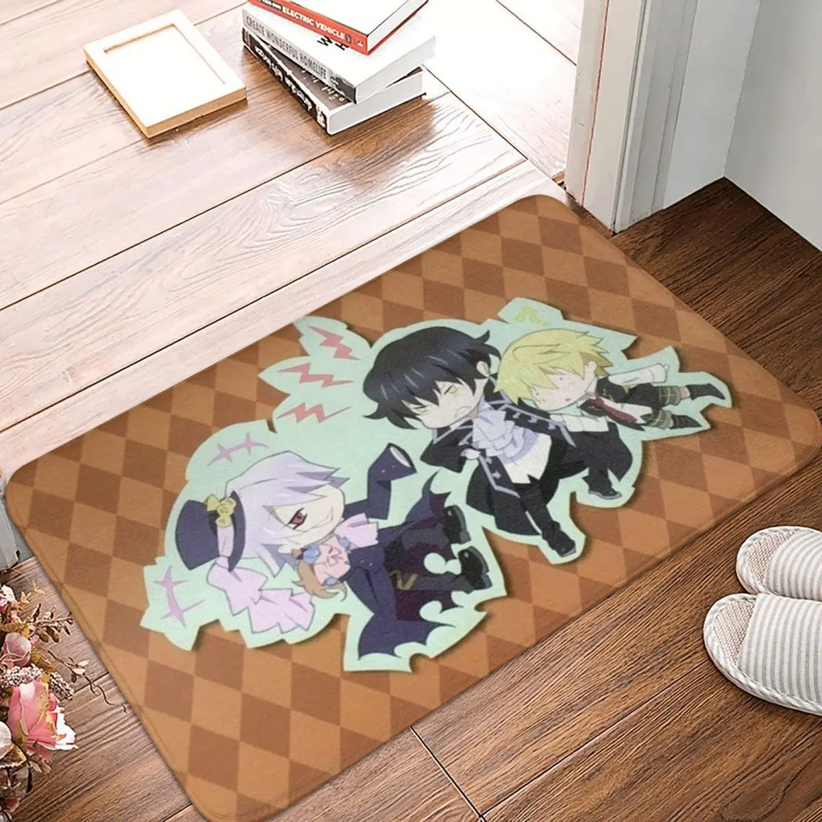 

Противоскользящий Придверный коврик MatPandoraHearts коврик для балкона, Придверный коврик для помещений