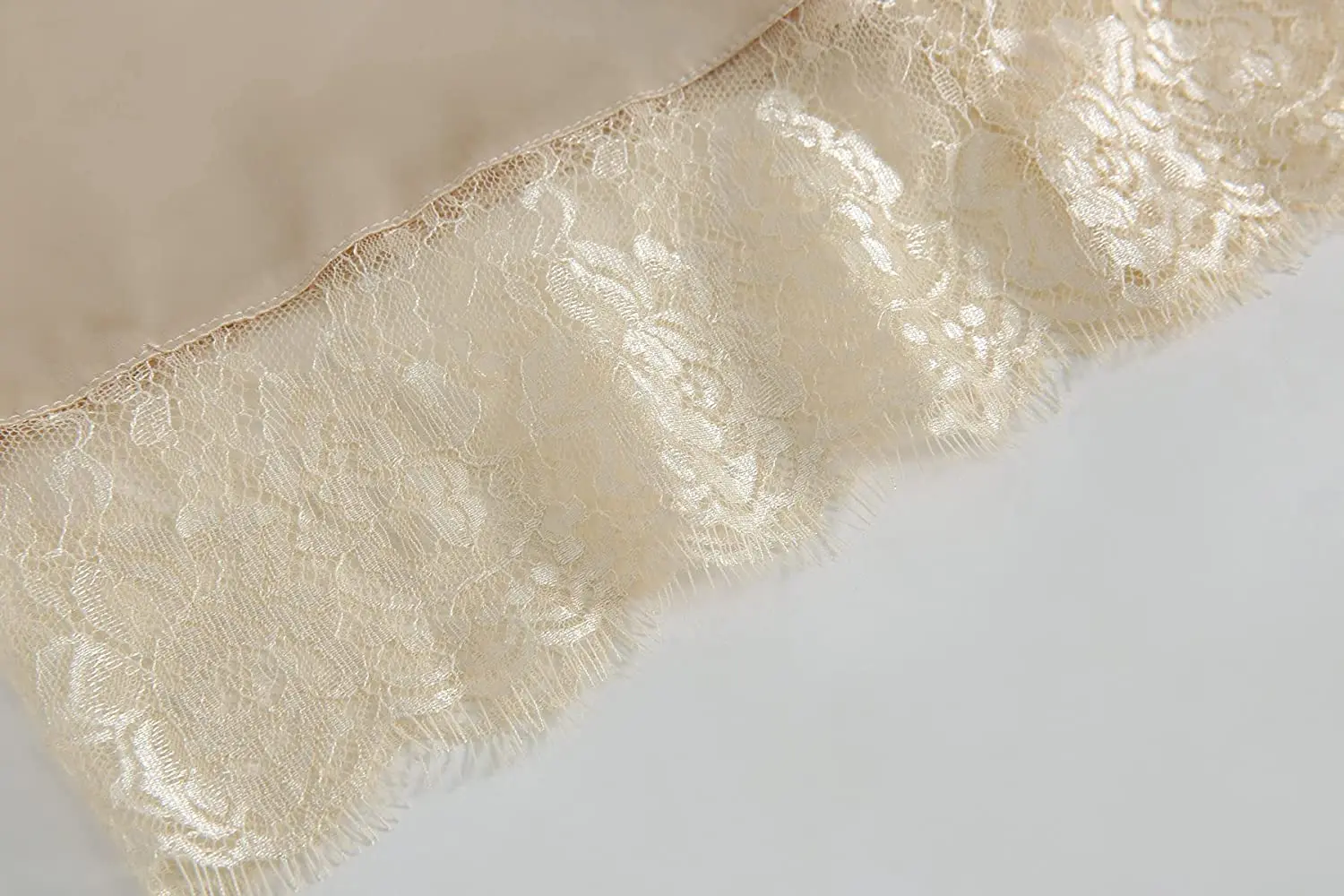 OWITER Long Champagne Satin Robe for Women Bride and Bridesmaid Rose Gold Dressing Robe for Wedding Party