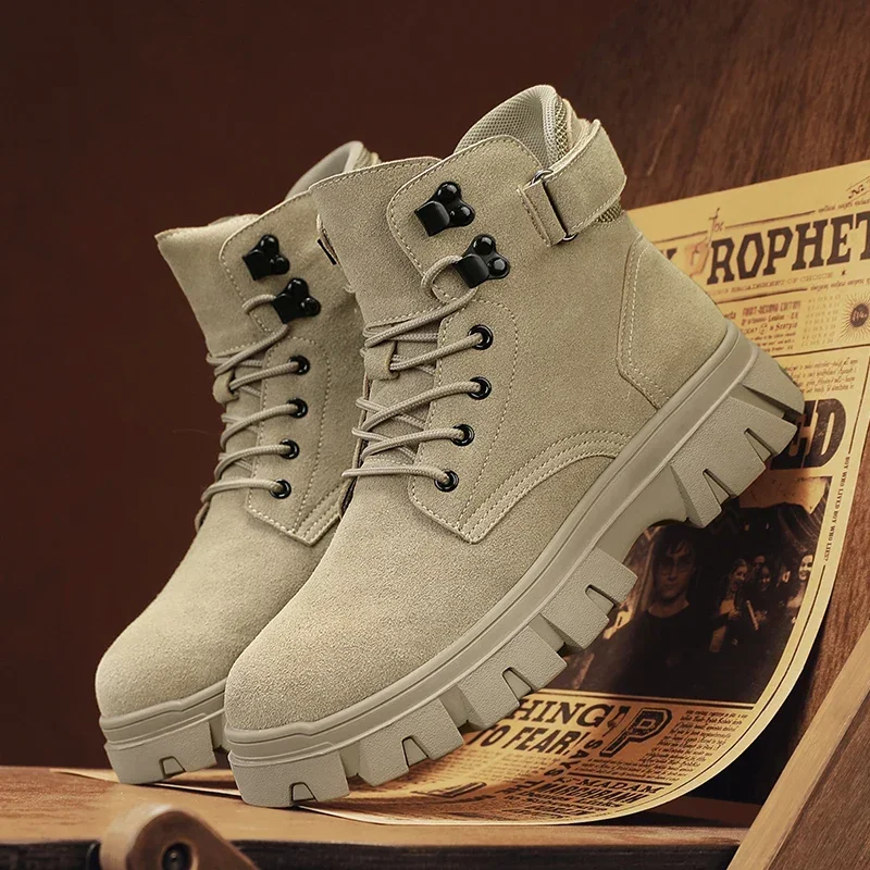 Мужские ботинки новинка 2024 зимние тапочки теплая мужская обувь