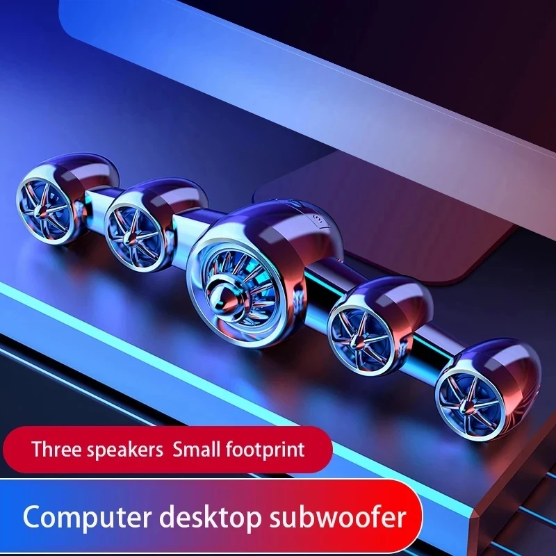 

3D Surround Speaker Bluetooth 5.0 Speaker Wired Wireless Computer Stereo Subwoofer Sound Bar For PC Laptop Theater TV Aux 3.5mm